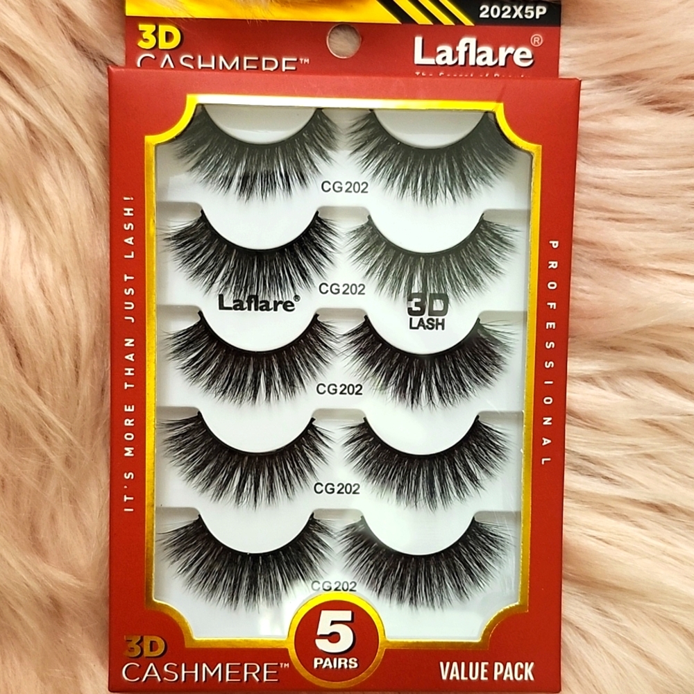 Brand New LaFLARE 3D CASHMERE False Lashes